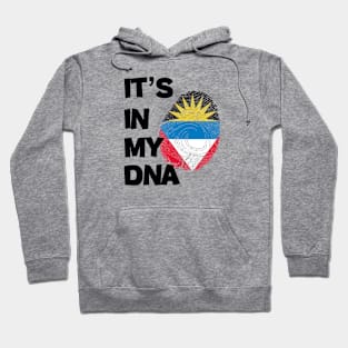 Flag of antigua barbuda in fingerprint Hoodie